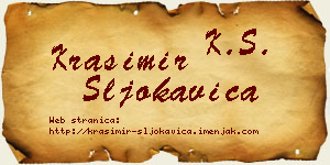 Krasimir Šljokavica vizit kartica